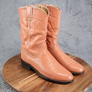 Peach Pink Vintage Women's 6.5 B Honky Tonk Festival Summer Boots